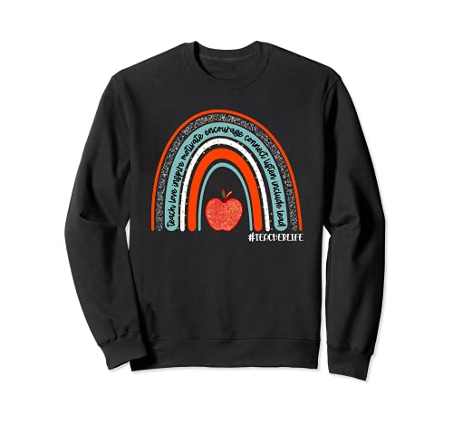 Teach Love Inspire Teacher life Teaching Appreciation Day Sudadera