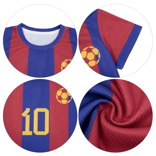 Image of Soccer Jersey Kids Boys Argentina Jersey Shirt Soccer Boys Tshirts Round Neck Short Sleeve Top