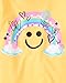 The Children's Place,Short Sleeve Graphic T-Shirt 4-Pack,Rainbow Smile/Star Smile/Be Kind/Flowers,XXLarge(16)