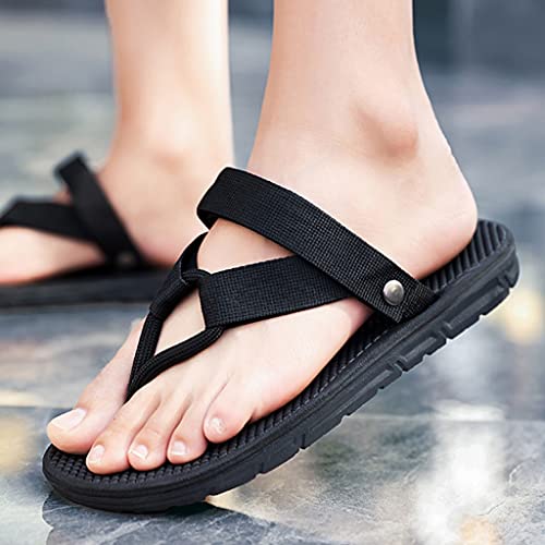 Flip Flop Sandals for Men Casual Summer Shower Slippers Non Slip, Men's Non-Slip Gym Pool Dorm Water Sandals Flip Flops, Fashion Dual-Purpose Beach Shoes Casual Shoes Light Weight3