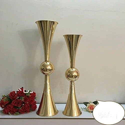 6 pcs - Reversible Latour Trumpet Vase 29" - Gold