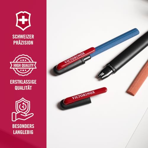 Victorinox Dual-Messerschärfer Outdoor, für Schweizer Taschenmesser, Schleifstein klein, schwarz