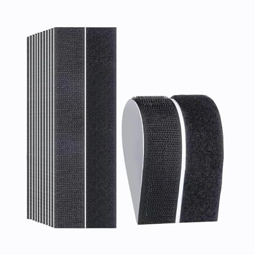 Ultra Power Lock Strips - selbstklebende Klettband-Streifen mit extrem starkem Klettverschluss-Streifen mit Extrem Starker Haftung, Wetterfest, UV- und Temperaturbeständig, 4 Stück, 50 x 25 mm