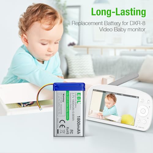25% Off EBL 1800mAh Replacement Battery for Infant Optics DXR-8 - Image 4