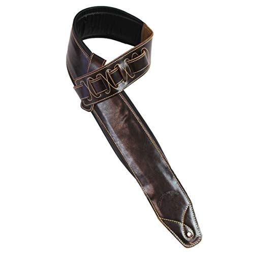 Walker & Williams B4B-BRN-XL Sangle rembourrée en cuir pour guitare ou basse jusqu’à 147 cm de large, marron, régulier - Les Beatles, Paul McCartney, John Lennon, RIngo Starr, George Harrison Walker & Williams B4B-BRN-XL Sangle rembourrée en cuir pour guitare ou basse jusqu'à 147 cm de large, marron, régulier – Image 8