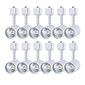 mirrea 12 Pack LED Track Lighting Heads Compatible with Single Circuit H Type Rail Ceiling Spotlight for Accent Task Wall Art Exhibition Lighting 6.5W White Painted (4000K Neutral White)
