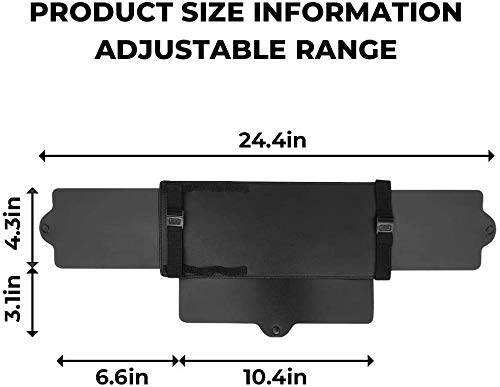 JoyTutus Car Sun Visor Sunshade Extender, Adjustable Car Sun Visor Extender Protects from Anti-Glare, UV Rays Blocker Windshield Sunshade Extender for car SUV(2 Pack) by JOYTUTUS - Image 4