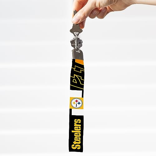 image for Rico Industries NFL Football Pittsburgh Steelers Standard Wrist Lanyar