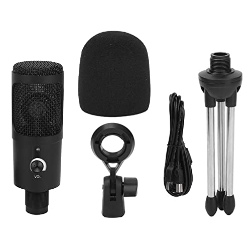 Microphone de condenseur USB cardioïde Pilipane pour enregistrement studio de podcasting et streaming