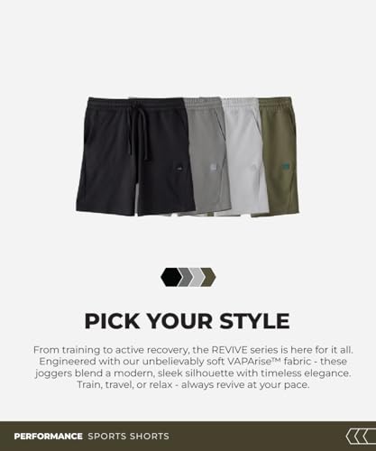 Image of TEGO Revive Shorts | Soft Stretch Recovery Shorts | Slim Fit | VAPArise Fabric | Training, Travel & Lounge Wear | Men's Gym Shorts