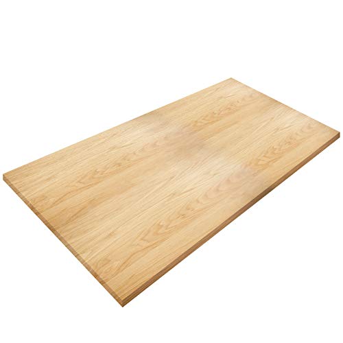 WORLDLIFT Height Adjustable Electric Standing Desk Top, 48 x 24 inch Universal Solid One-Piece Table Top for Standard and Sit to Stand Home and Office Desk Frames, Maple