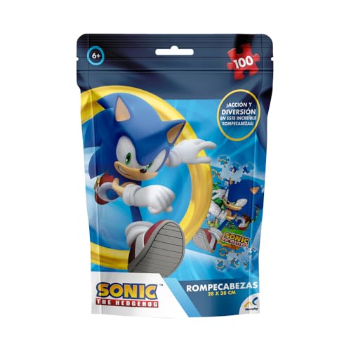 Juegos De Mesa, Toy Novelty Corp Rompecabezas Bolsa Foil Sonic