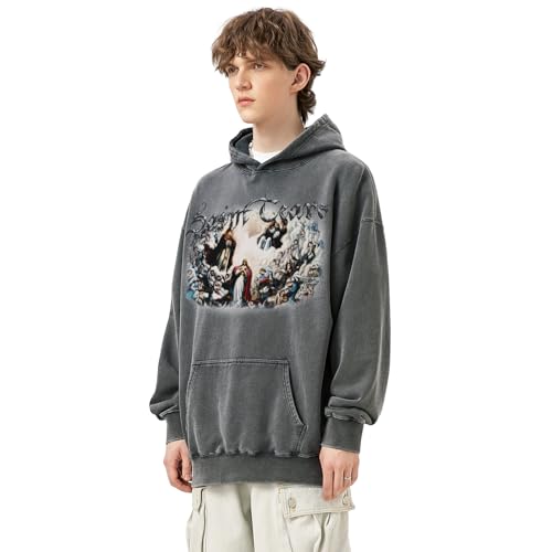 Saint Tears Mens Hoodies Pullover Oversized Acid Wash Hoodie Graphic Print Casual Hoodie Vintage Sweatshirt Streetwear Unisex4