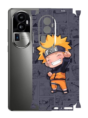 Image of AtOdds - Compatible for Oppo Reno 10 PRO Plus (5G) Mobile Back Skin Sticker - Lamination - Rear Screen Guard Protector Film Wrap (Coverage - Back+Camera+Sides) (Design - Anime-1)