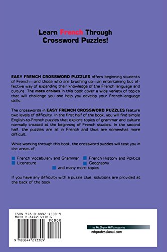Easy French Crossword Puzzles