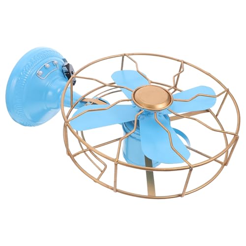 Ventilateur vintage en fer Uonlytech | Objet décoratif rétro pour bureau - 2