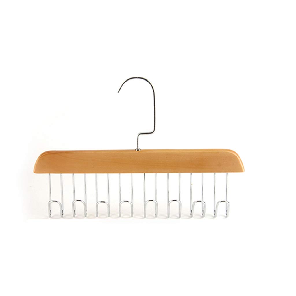 MOBYGKFY Multifunctional Wooden Belt Hanger Belts Rack Tie Hanger Scarf Holder Organizer Wardrobe Closet Storage Hanger 8 12 hooks(D,1pcs- 8hooks)