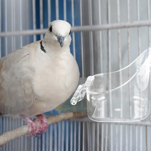 Bañera colgante para pájaros tamaño grande comedero de aves material PP 6