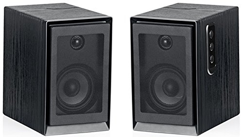 Sykik Pro, Powered Monitor Speakers W/High Definition (HD) Sound and Wireless Bluetooth Connection, Specially Design to Perform with Today’s Turntable Systems. (Pair) SP2551BTBT