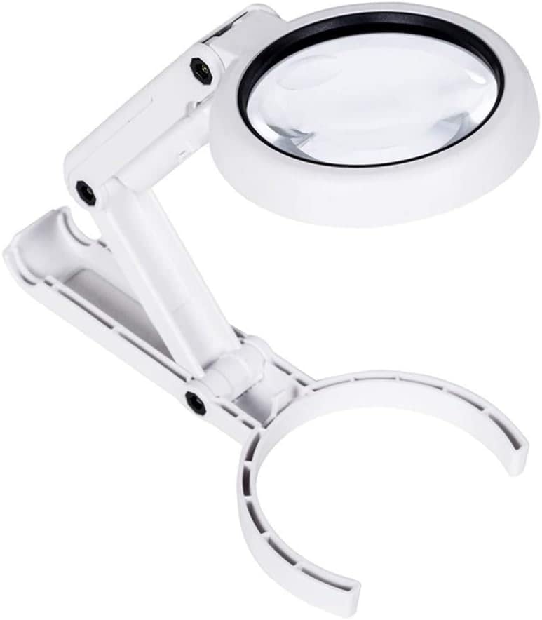 Lupa Z Podświetleniem Led, Bezdotykowe Okulary Powiększające Do Czytania Z 8 Diodami Led Do Czytania Biżuterii, Naprawa Elektroniki, Małżeństwo