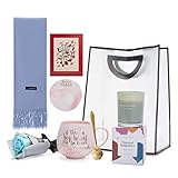 Oyiyou Teacher Gifts-Gifts for Teachers Includes Pink Marble Mug , Scarf, Scented Candle and Flower-Teacher Appreciation Gifts