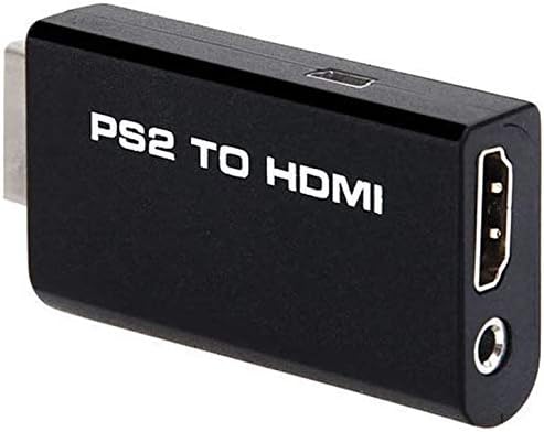 Multibao Video Audio Adapter PS2 to HDMI Converter 3.5mm Audio Output Playstation 2 Gaming Component to HDMI for HDTV HDMI Monitor