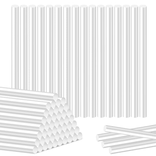Ainiv 100 Bâtons de Colle 7x100 mm, Bâtons Transparents Universels pour Pistolet à Colle Chaude, Séchage Rapide, pour Bricolage, Artisanat, Loisirs...