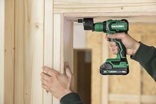 HIKOKI Akku Bohrschrauber, Quick DS18DDQ (18V, 2x2,0 Ah Li-ion Akku, Max. Festdrehmoment (hart): 55 Nm, Leerlaufdrehzahl 2.Gang: 0-1700 min-1, Bohrfuttersp.: 1,5-13 mm) Zubehör (Plus) im HSC Koffer