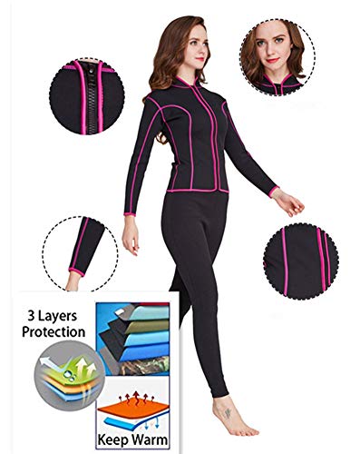 Chaqueta de Neopreno para Mujer, 2mm, Manga Larga, con Cierre Frontal, para Natación, Aeróbicos Acuáticos y Buceo miniatura 4