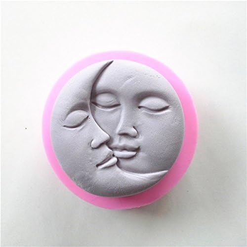 Wocuz W0523 Moon Face Jelly Pudding Candy Making Silicone Mold Cake Decoration Mould Fondant Chocolate Small Pastry Tool