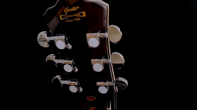 GROTE Jazz Electric Guitar Semi-Hollow Body Trapeze Tailpiece