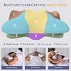 Extra High Loft Cervical Neck Pillow for Broad Shoulders, Firm Contour Memory Foam Support Pillow, High Profile Ergonomic Design for Side Sleepers Who Prefer a Taller Pillow