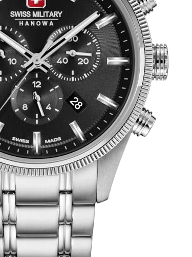Image of Swiss Military Hanowa SMWGI0003104 - Swiss Made Round Blue Chronograph - Watch for Men