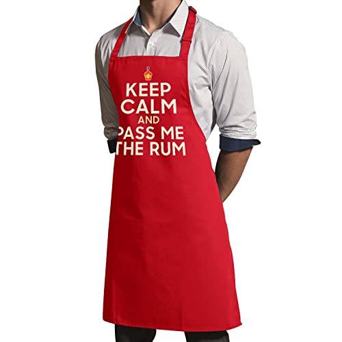 Tablier cuisine premium Keep Calm humour rhum parfait pour vos barbecues - 3