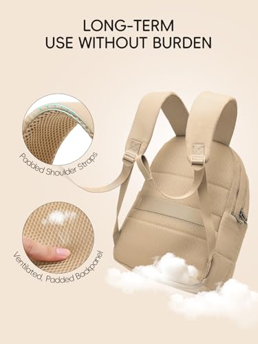 Image of WESTBRONCO Puffer Laptop Backpack for Women Travel Backpack for Women Airplane Approved Backpack with 16'' Laptop Compartment