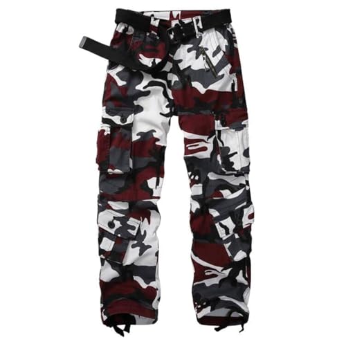 Women's Cotton Casual Military Army Cargo Combat Work Pants with 8 Pocket