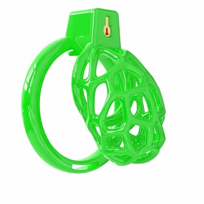 Men's Fitness Protective Training Cage - Resin Material - Stress Relief - Lightweight and Breathable - Enhanced Comfort - A342 (Green, M)