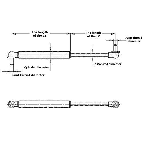 Aeagle 2 Window + 2 Hatch + 2 Hood Lift Supports Struts For 99-04 Grand Cherokee, Gas Spring Shocks #TOP5