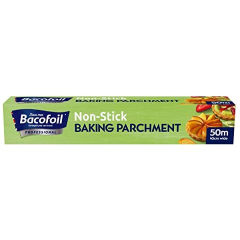 Deli Supplies 1 x Roll of Baco Baking Parchment Paper 50M x 45cm Great Value Professional Catering Kitchen Cover