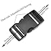 SGH Pro Quick Side Release Buckles 0.75' Wide Dual Adjustable Clips Snaps No Sewing Heavy Duty Plastic 7 Pack Replacement for Nylon Strap Webbing Survival Paracord Backpack Fanny Pack Waist Strap