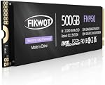 Fikwot FN950 500GB NVMe SSD PCIe Gen4x4 M.2 2280,Lire jusqu'à 5000MB/s, Configurer SLC Cache, Interne Solid State Drive pour PS5 Ordinateur portable