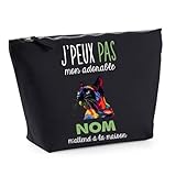 Trousse chat pop art prénom personnalisé | Idée cadeau personnalisable homme femme | Pochette Pratique et Stylée | (Burmese anglais)
