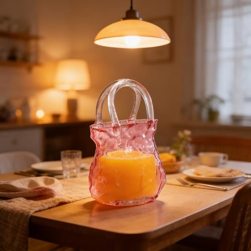 Botella de bebida con forma de bolso y tarro de mermelada creativo para zumos 4