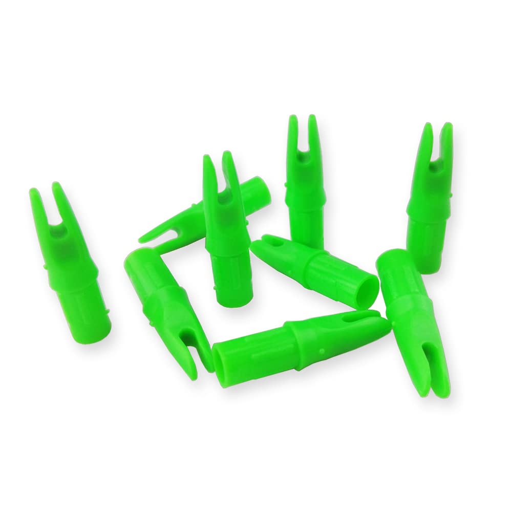 SHARROW 50 Stück Bogenschießen Pfeilnocke Pfeil Nocken Arrow Nocks Kunststoffnocke für ID 7.6mm Pfeilschäfte Carbonpfeil End Zubehör