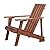 JONATHAN Y PAT1001C Irving Outdoor Patio Modern Acacia Wood Adirondack Chair for Garden, Lawn, Backyard, Pool, Deck, Beach, Firepit, Dark Brown