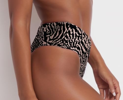 Image of geluboao Women's Bikini Bottom Sexy V Cut High Cut Swimsuit High Waisted Bathing Suit Bottoms