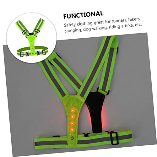 Gilet Réfléchissant Réglable OSALADI Conception Led Sécurité - 5