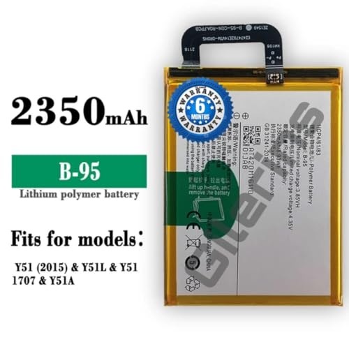 Image of Original B-95 Battery for Vivo Y51 / Y5L, / Y51A / Y51s Battery with 6 Month Warranty **** (PP256)