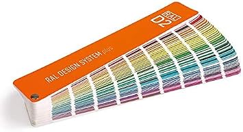 RAL D2 Color Chart, 1,825 Colors, Semi-Matte, 5 Languages