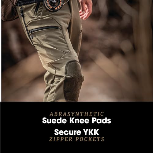 FORLOH Men's AllClima Stretch Woven Pants - Premium All-Season Hunting, Hiking, & Daily Work Pants/Weather Protection4